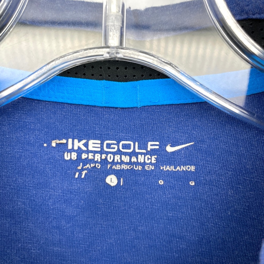 Nike‎ Golf UV Performance Polo Shirt Mens Large Blue Arizona Grand Resort Logo - Picture 4 of 9